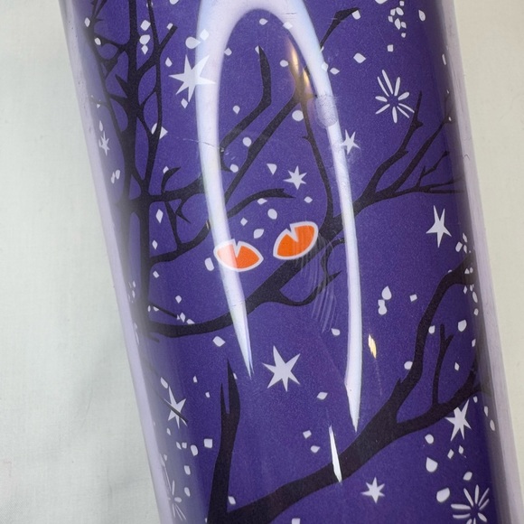 Starbucks Halloween 2022 Purple Tree with Eyes Stars Tumbler Glow - No straw - Picture 5 of 7